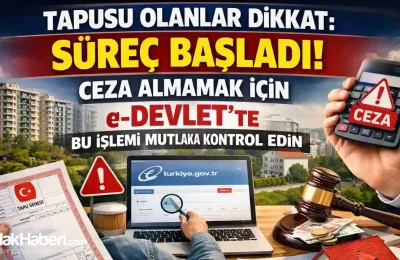 Tapusu Olanlar Dikkat: Süreç Başladı! Ceza Almamak İçin e-Devlet’te Bu İşlemi Mutlaka Kontrol Edin