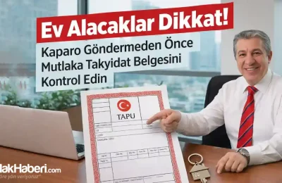 Ev Alacaklar Dikkat! Kaparo Göndermeden Önce Mutlaka Takyidat Belgesini Kontrol Edin