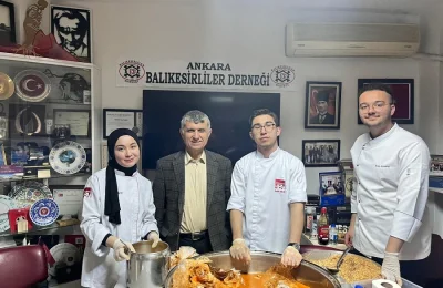 Ankara Balıkesirliler Derneği’nden öğrencilere ev yapımı iftar