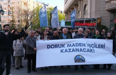 Ankara’da açlık grevine başlayan maden işçileri için Eskişehir’de eylem