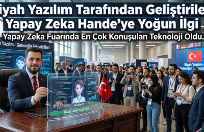 Siyah Yazılım tarafından geliştirilen yapay zeka Hande’ye yoğun ilgi  ;