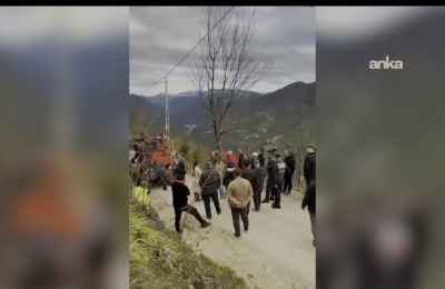Giresun’da Alagöz Maden’in sondaj girişimine köylüler geçit vermedi