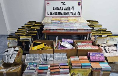 Ankara’da 9,4 milyon lira değerinde kaçak malzeme ele geçirildi