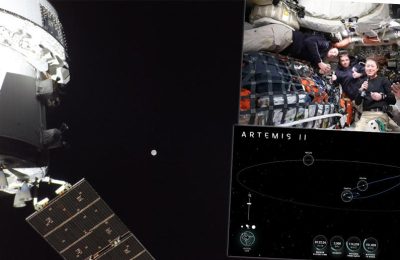 Ay yolculuğundan canlı yayın: Yolun yarısı tamamlandı