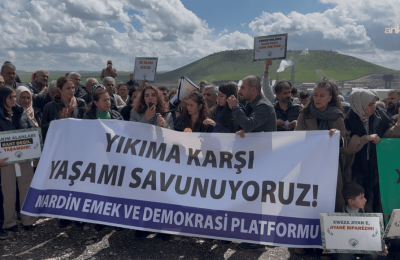 Mardin Emek ve Demokrasi Platformu’ndan Eti Bakır’a karşı protesto: Doğa talan ediliyor