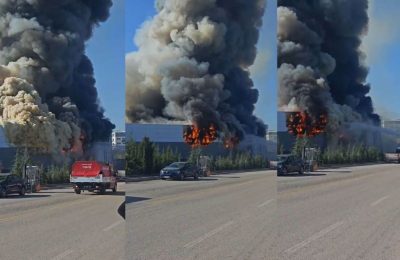 Ankara Sincan’da Boya Fabrikasında Korkutan Yangın