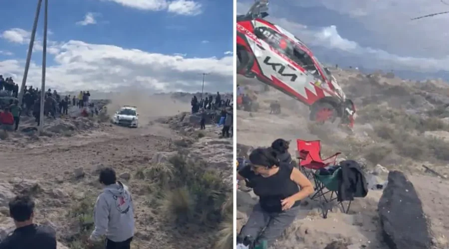 Arjantin’de ralli faciası: Araç seyircilerin arasına daldı