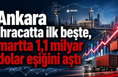 Ankara ihracatta ilk beşte yer aldı
