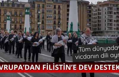 Avrupa’da Filistin’e dev destek yürüyüşü