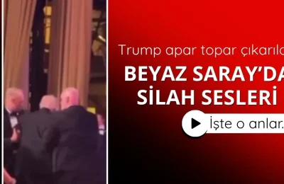 Beyaz Saray’da silah sesleri! Trump çıkarıldı